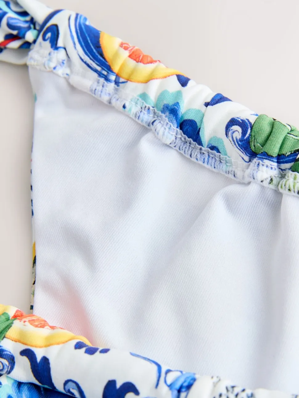 Imprimé sardine en porcelaine Bleu/Blanc - Bas de bikini