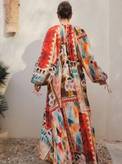Imprimé scène Marrrakesh - Maxi Kaftan