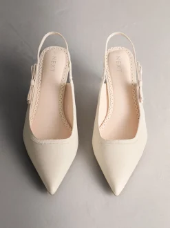 ivoire - Chaussures à talons Forever Comfort® à bout pointu et bride arrière