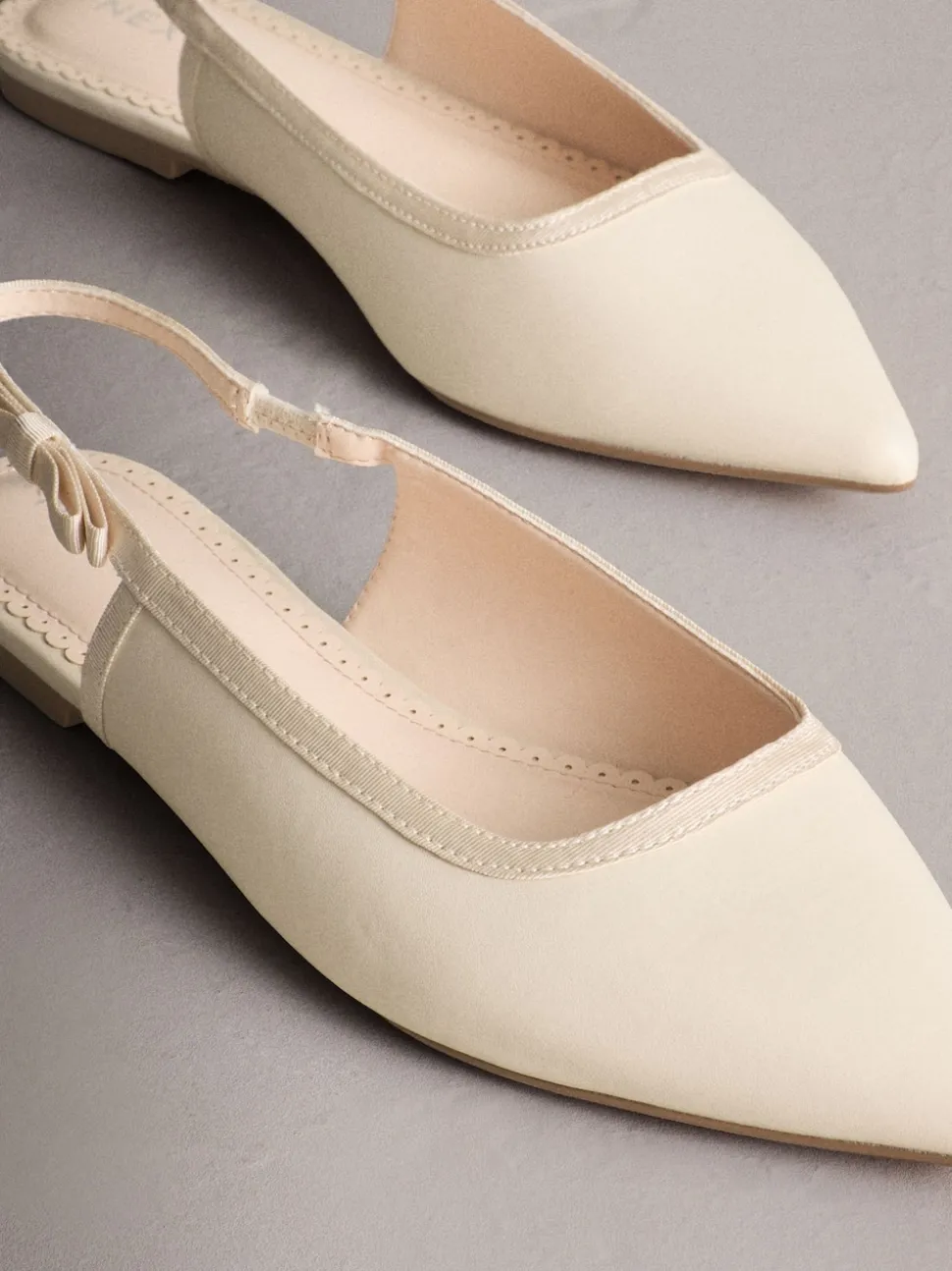 ivoire - Chaussures plates Forever Comfort® à nœud pointu et bride arrière