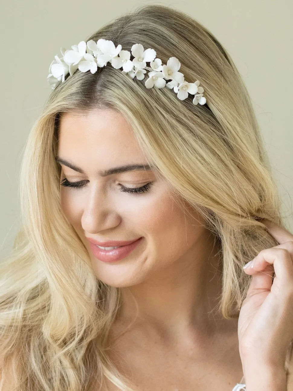 Ivoire & Co Tiare en céramique Floral daint à fleurs sauvages