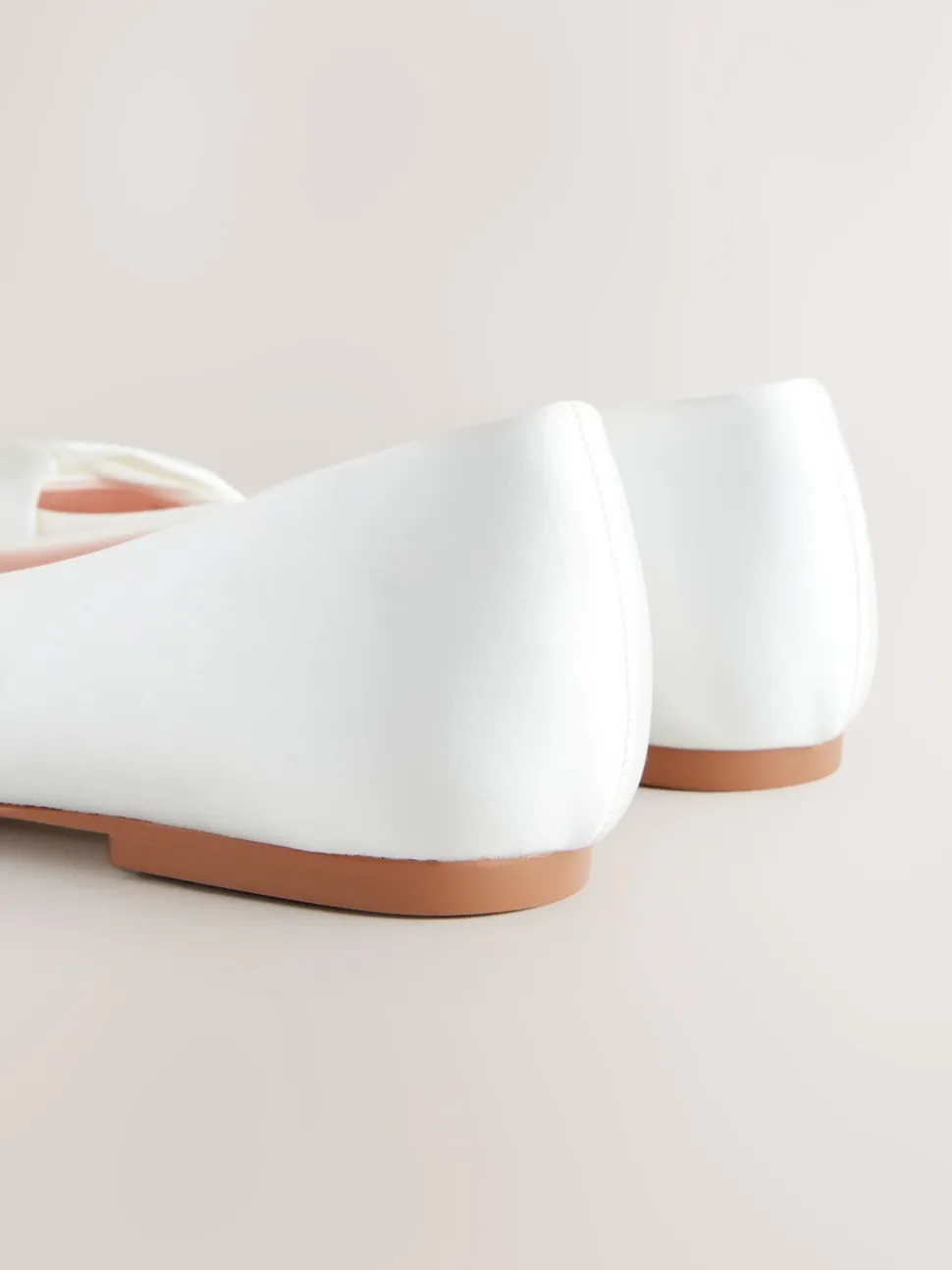 ivoire - Forever Comfort® Mariage Point Toe Nœud Mariage Ballet Chaussures