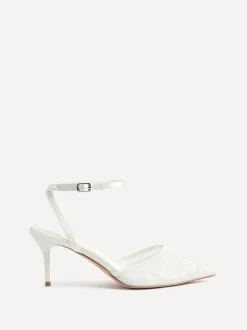 ivoire - Linzi Serenade Chaussures à talons en maille perlée