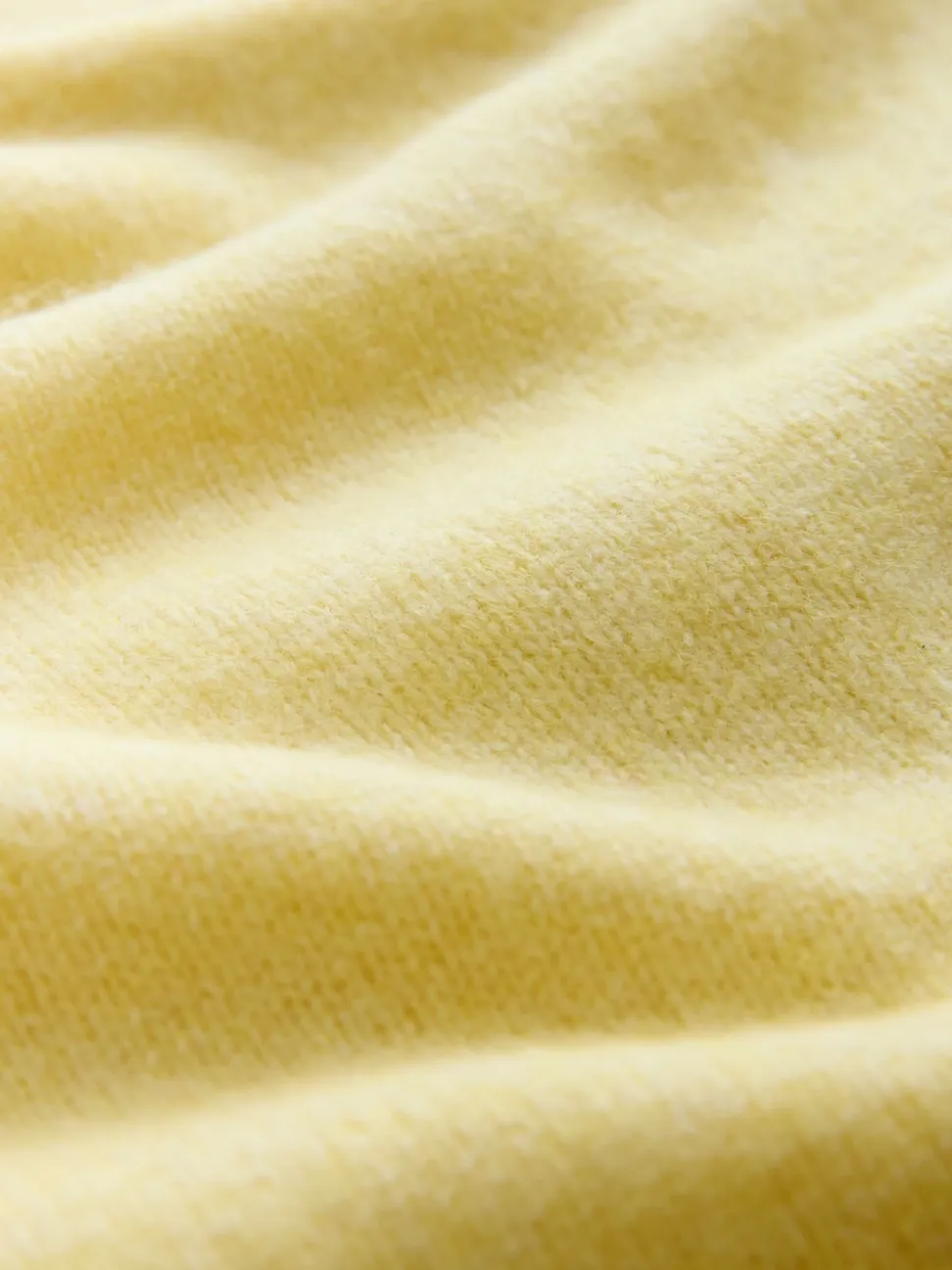 Jaune clair - Pull N.Premium 100% laine mérinos à col en V