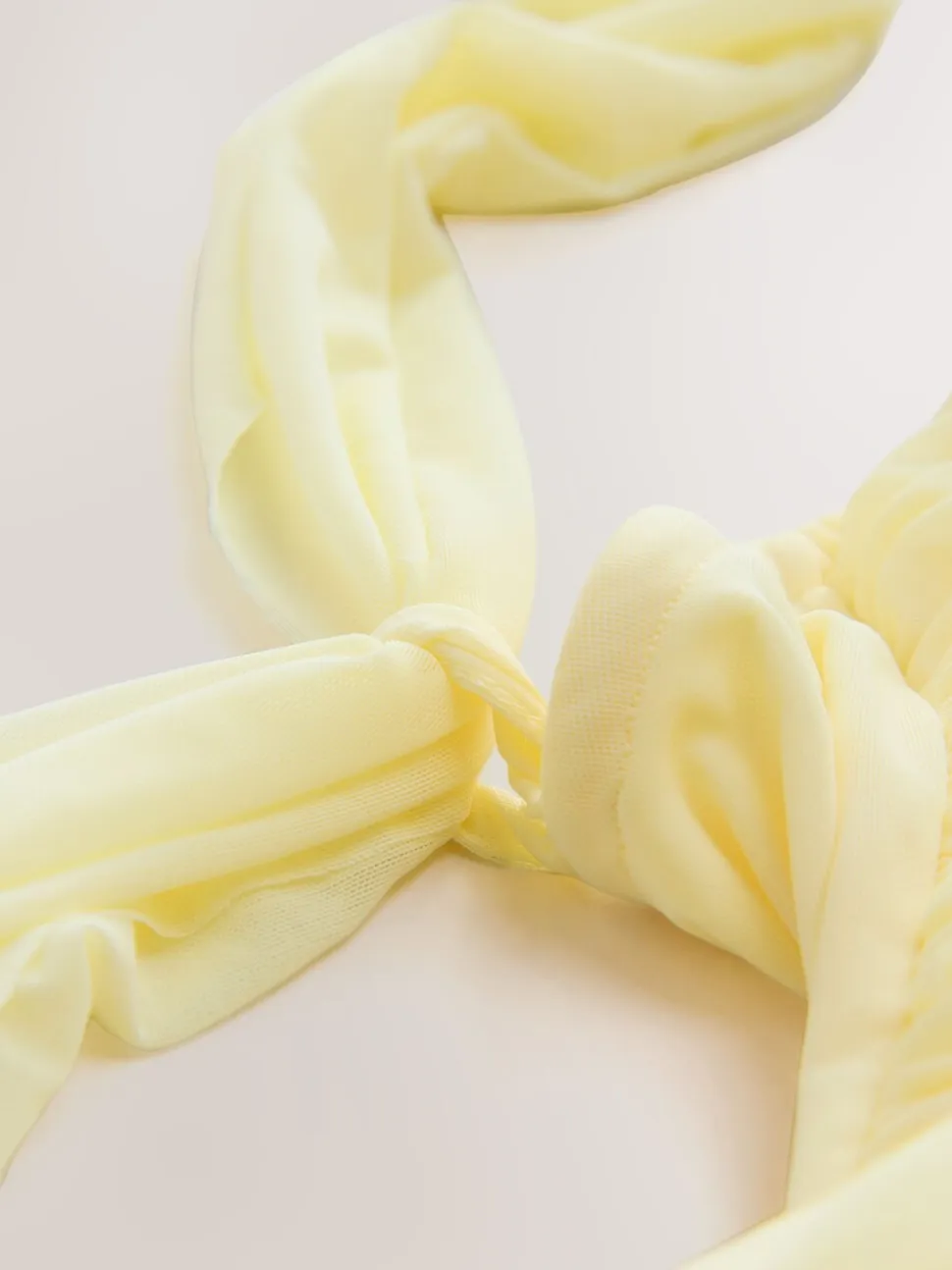 Jaune pastel - Robe longue de demoiselle d’honneur multicolore en maille pour invitée de mariage