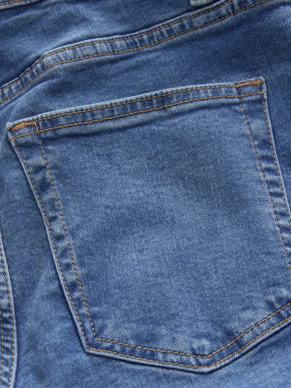 Jean bleu moyen - Jean bootcut Extensible taille Milieu