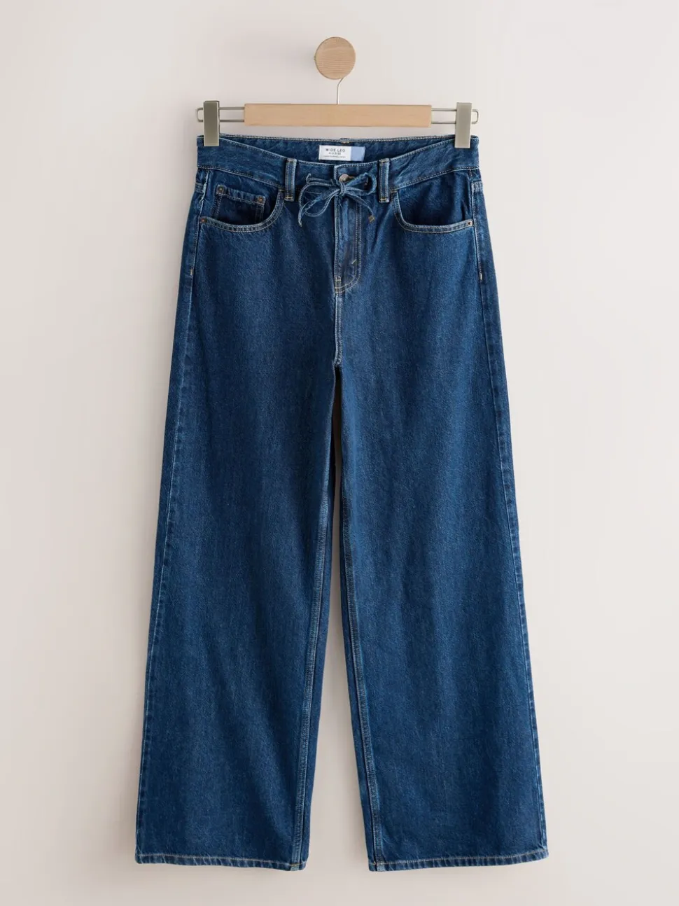 Jean délavé - Jean à jambes larges et taille Joggings
