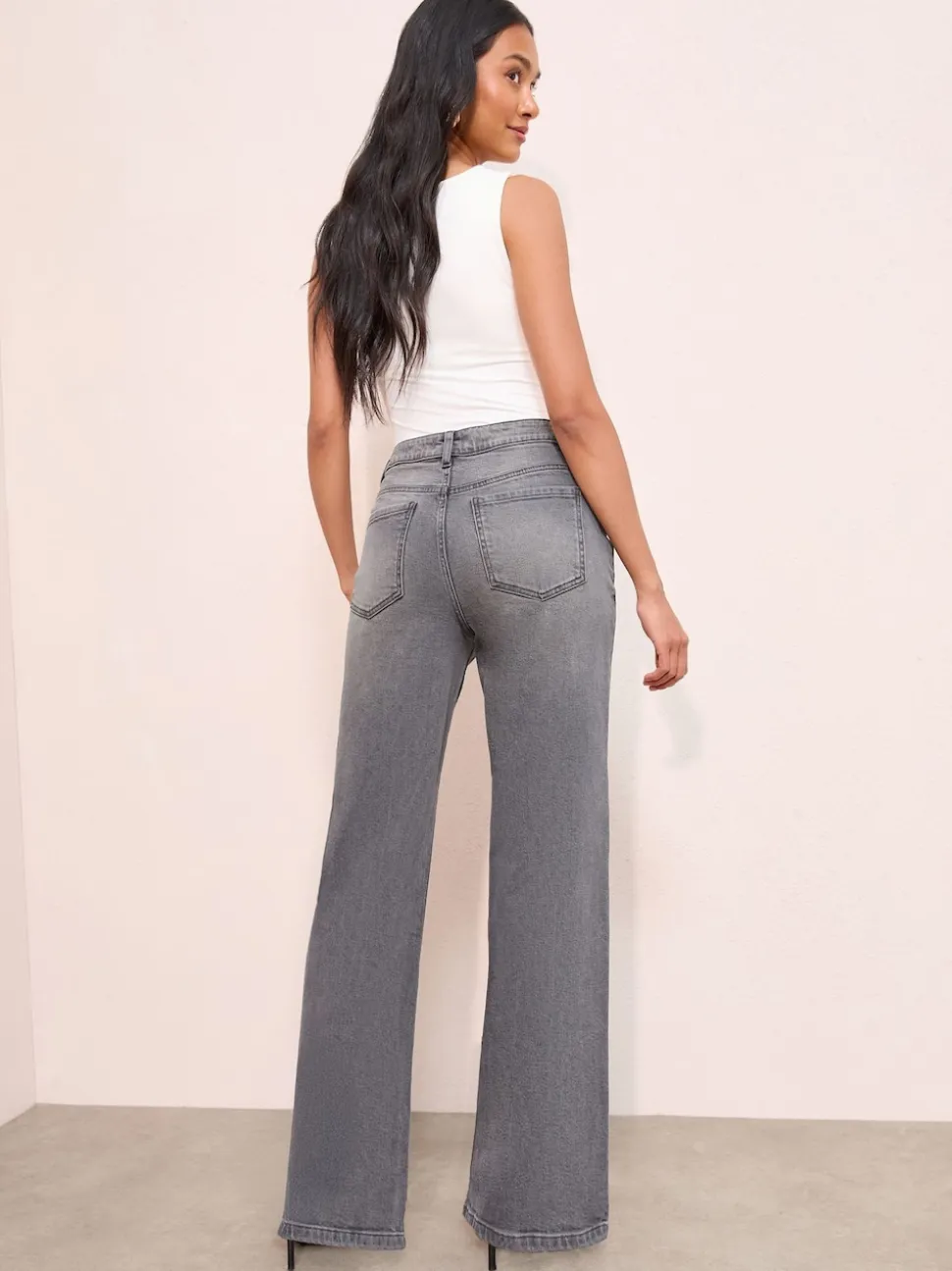 Jean gris - Jean ample Friends Like These X Lucy Mecklenborgh pour tous les jours