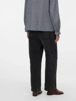 Jean Mamalicious délavé à coupe droite et taille élastique