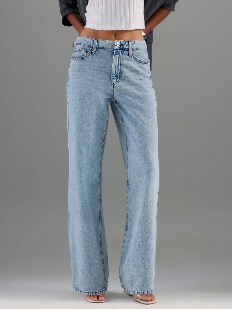 Jean River Island décontracté à ourlet brut