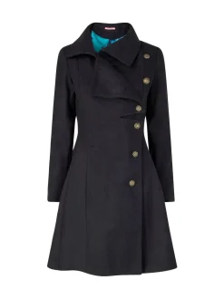 Joe Browns Manteau noir à col oversize