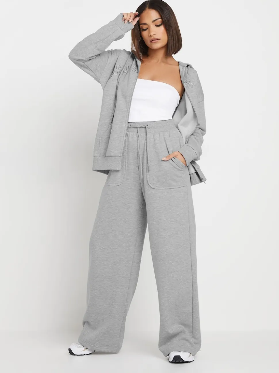 Jogging PixieGirl Petite Pocket Patch à jambes larges