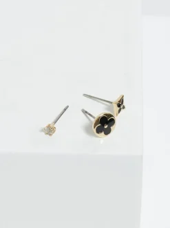 Jon Richard Jets Boucles d'oreilles en émail 3 Pack