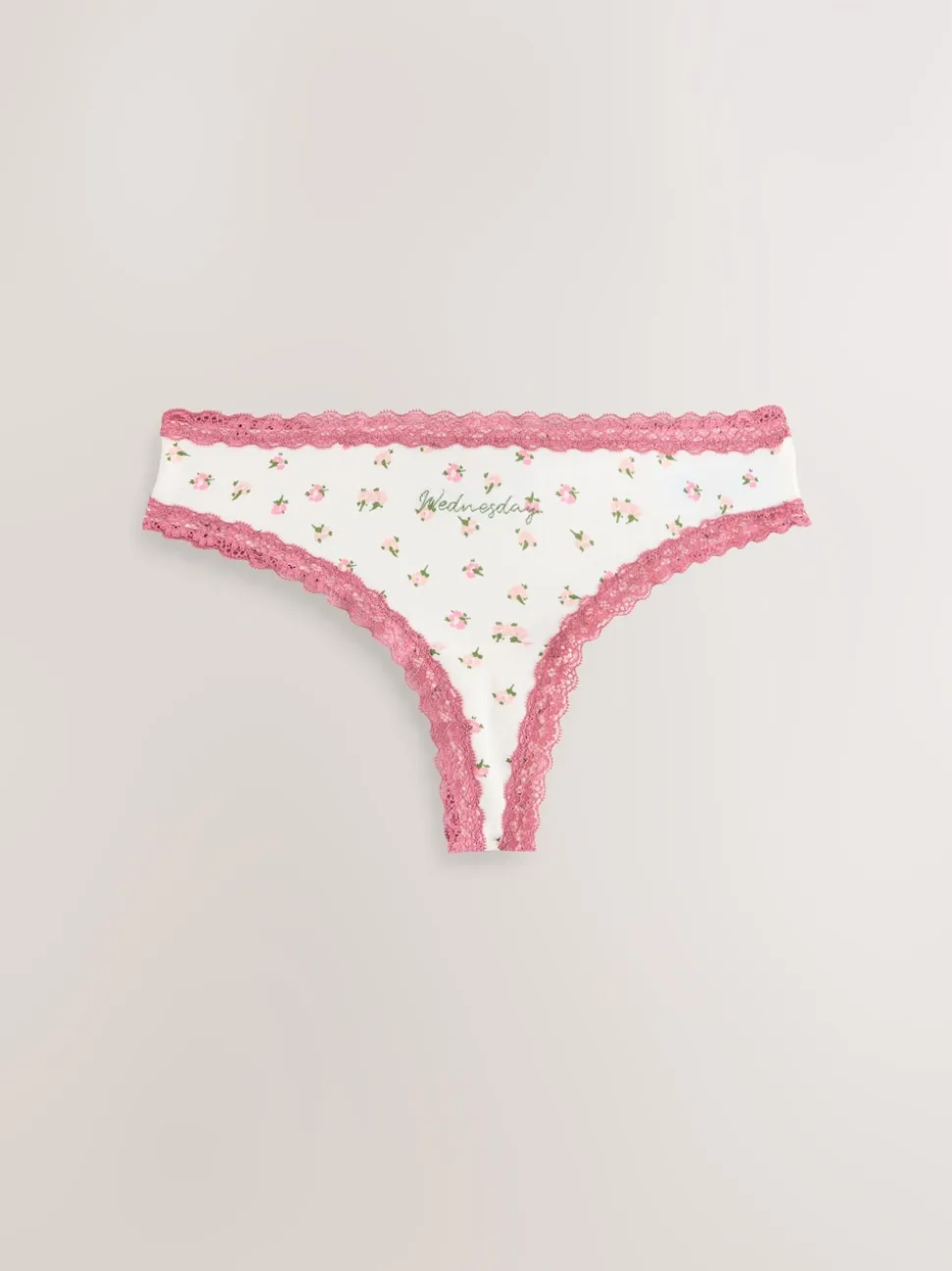 Jours de la semaine - Culotte en coton et dentelle 7 Pack