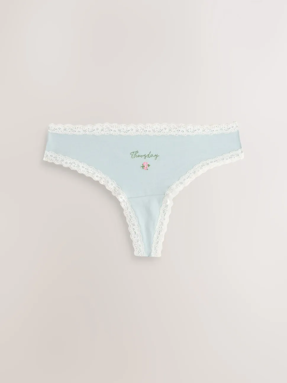 Jours de la semaine - Culotte en coton et dentelle 7 Pack