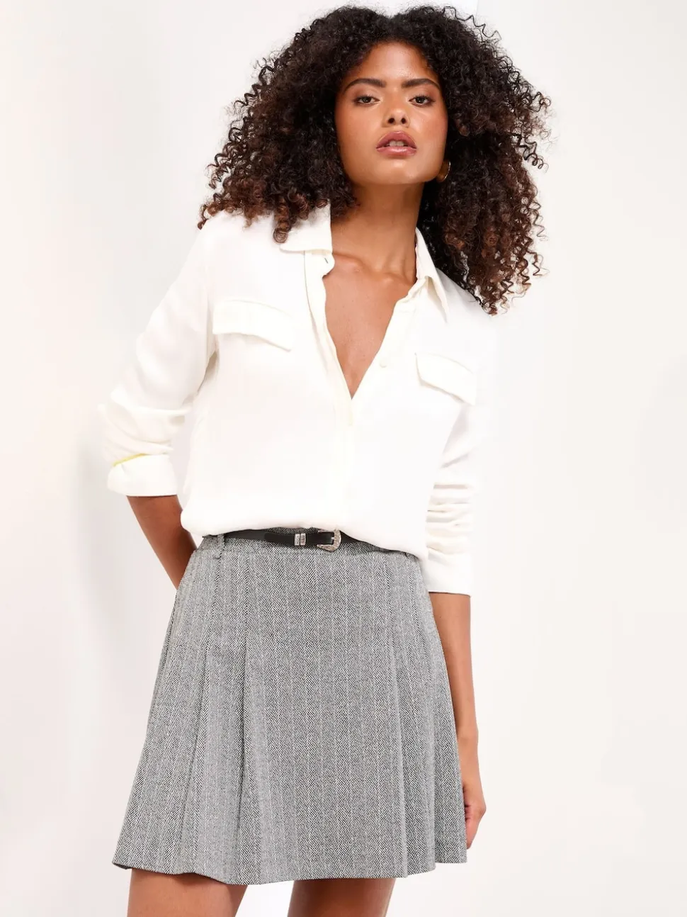 Jupe courte Lipsy plissée