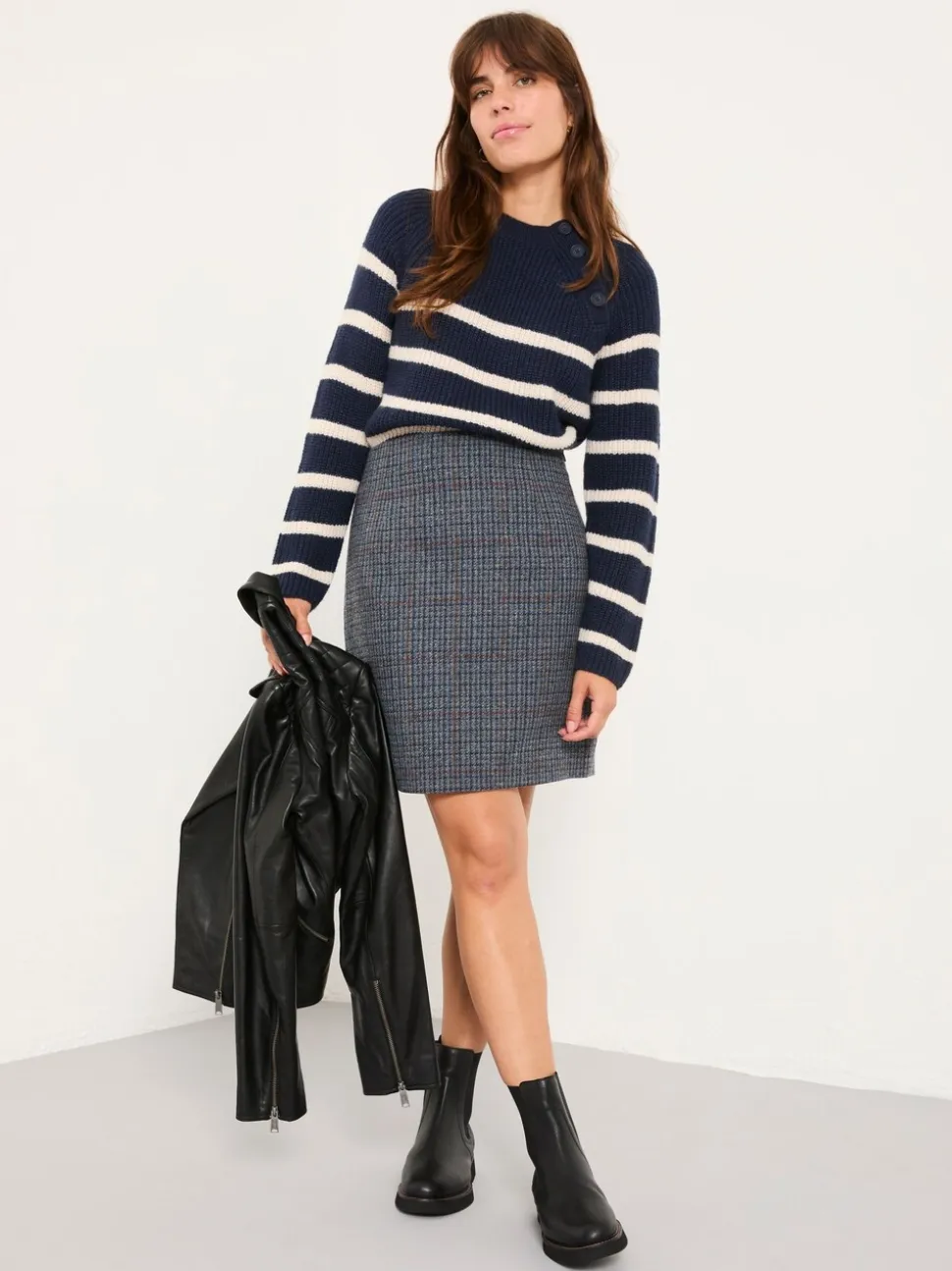 Jupe FatFace en laine tweed