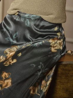Jupe FatFace imprimée en satin