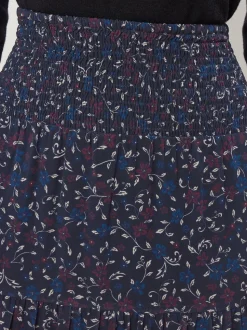 Jupe Long Tall Sally Fleurie à bordures étagées