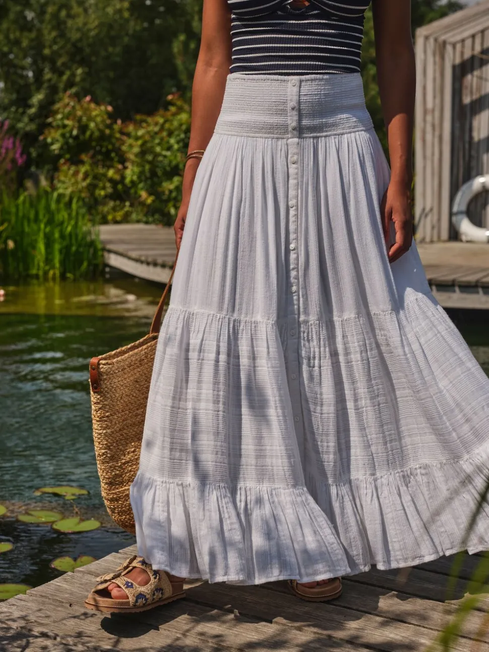 Jupe longue FatFace Beachwear