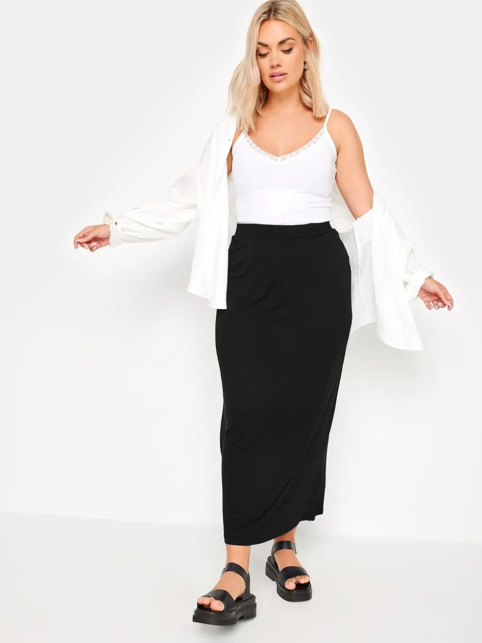Jupe longue fourreau Yours Curve