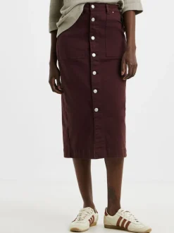 Jupe midi JD Williams en jean boutonnée