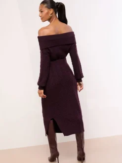 Jupe mi-longue Lipsy Co Ord en maille torsadée