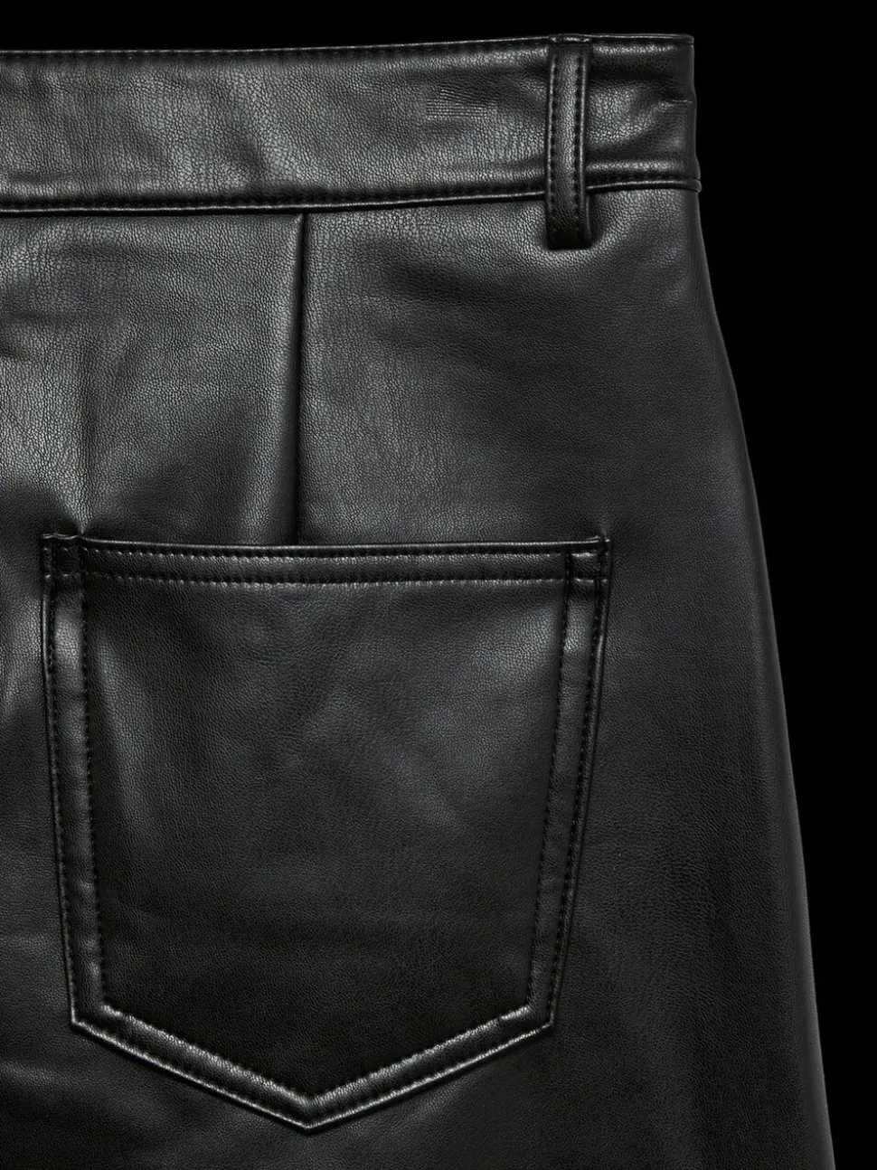 Jupe mi-longue Vero Moda similicuir