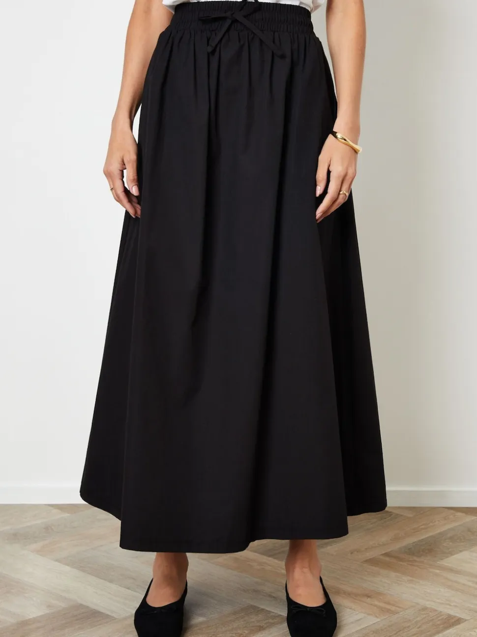 Jupe Threadbare en popeline de coton nouée à la taille avec poches