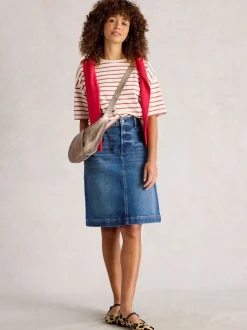 Jupe White Stuff Tia en Denim