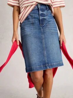 Jupe White Stuff Tia en Denim