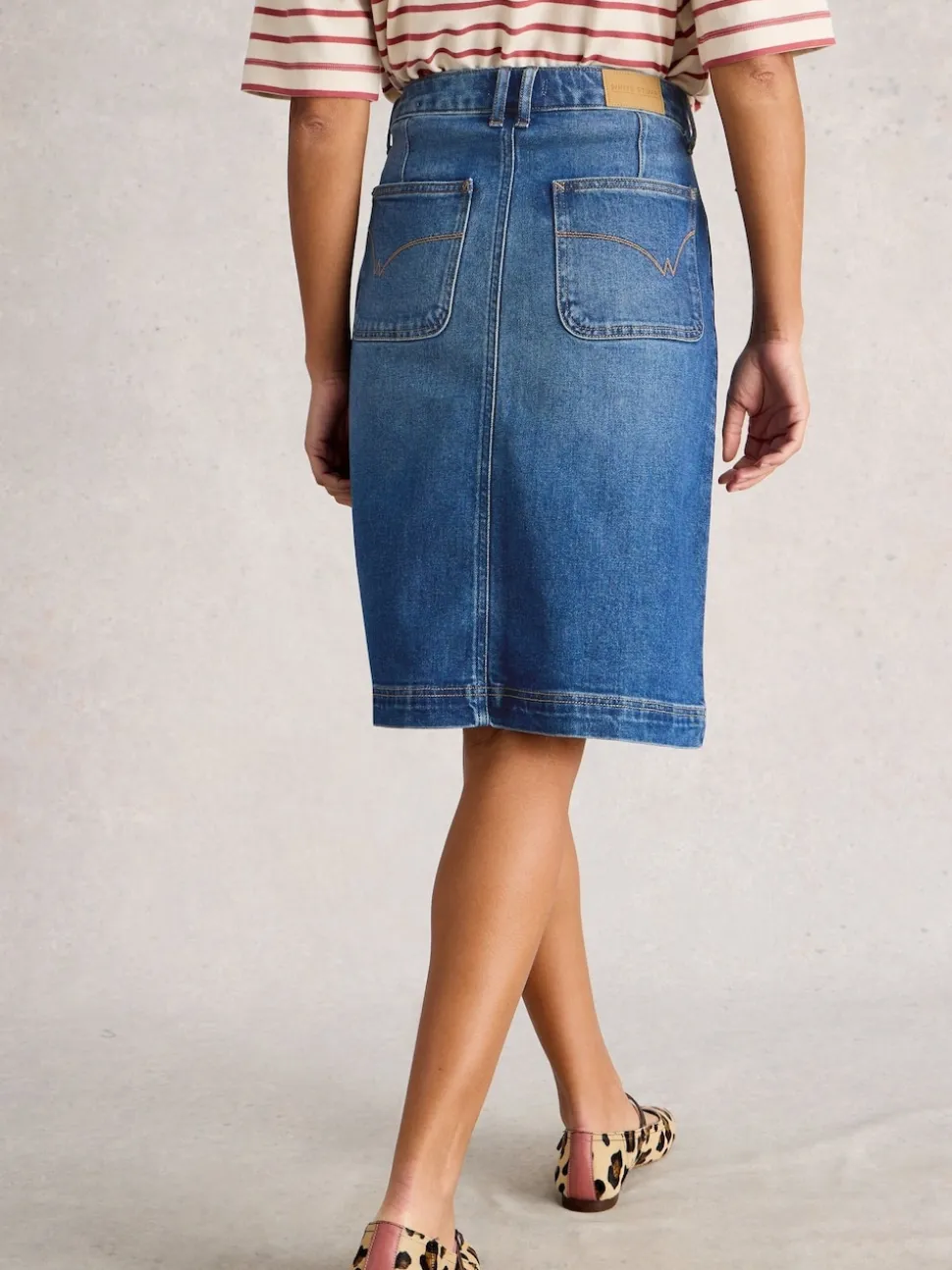 Jupe White Stuff Tia en Denim