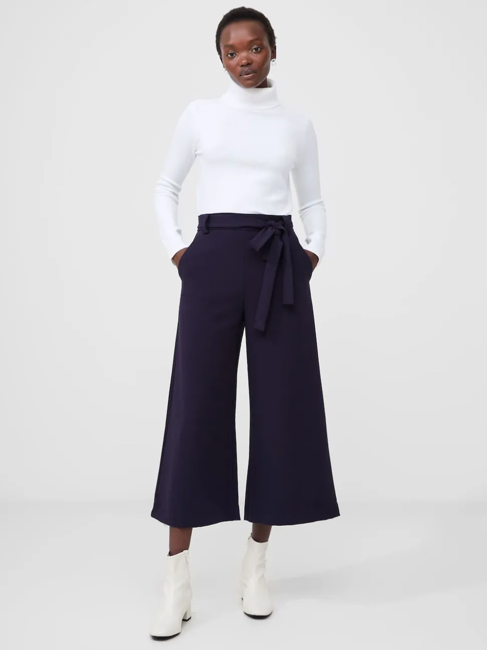 Jupe-culotte French Connection Whisper à ceinture