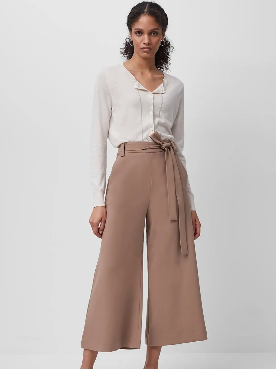 Jupe-culotte French Connection Whisper à ceinture
