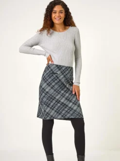 Jupes crayon à poche portefeuille Roman à taille élastique
