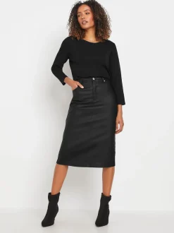 Jupes M&Co enduites mi-longues