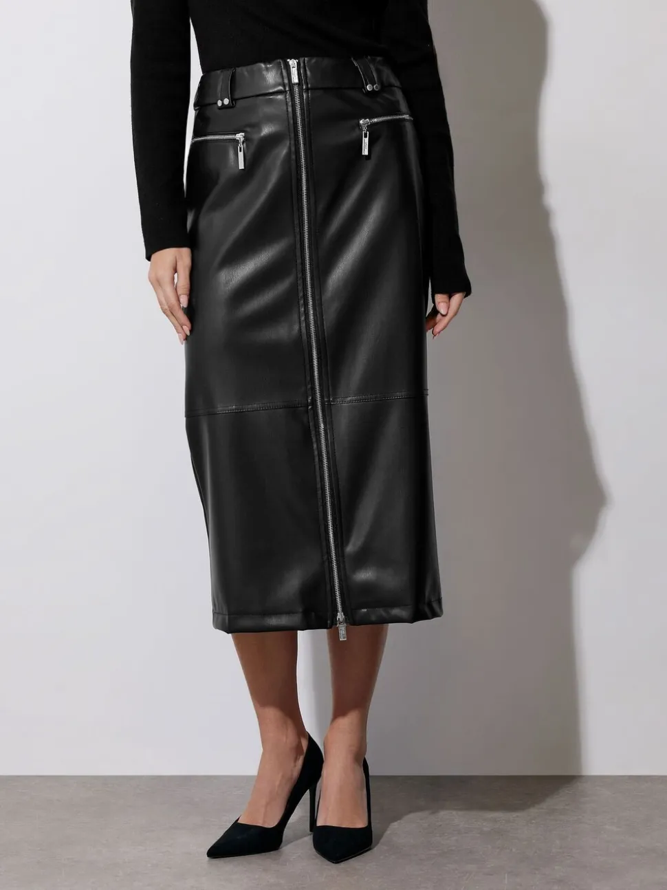 Jupes Star by Julien MacDonald en PU zippées
