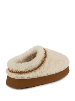 Just Sheepskin Ladies Miley Platform Mule Winter Slippers
