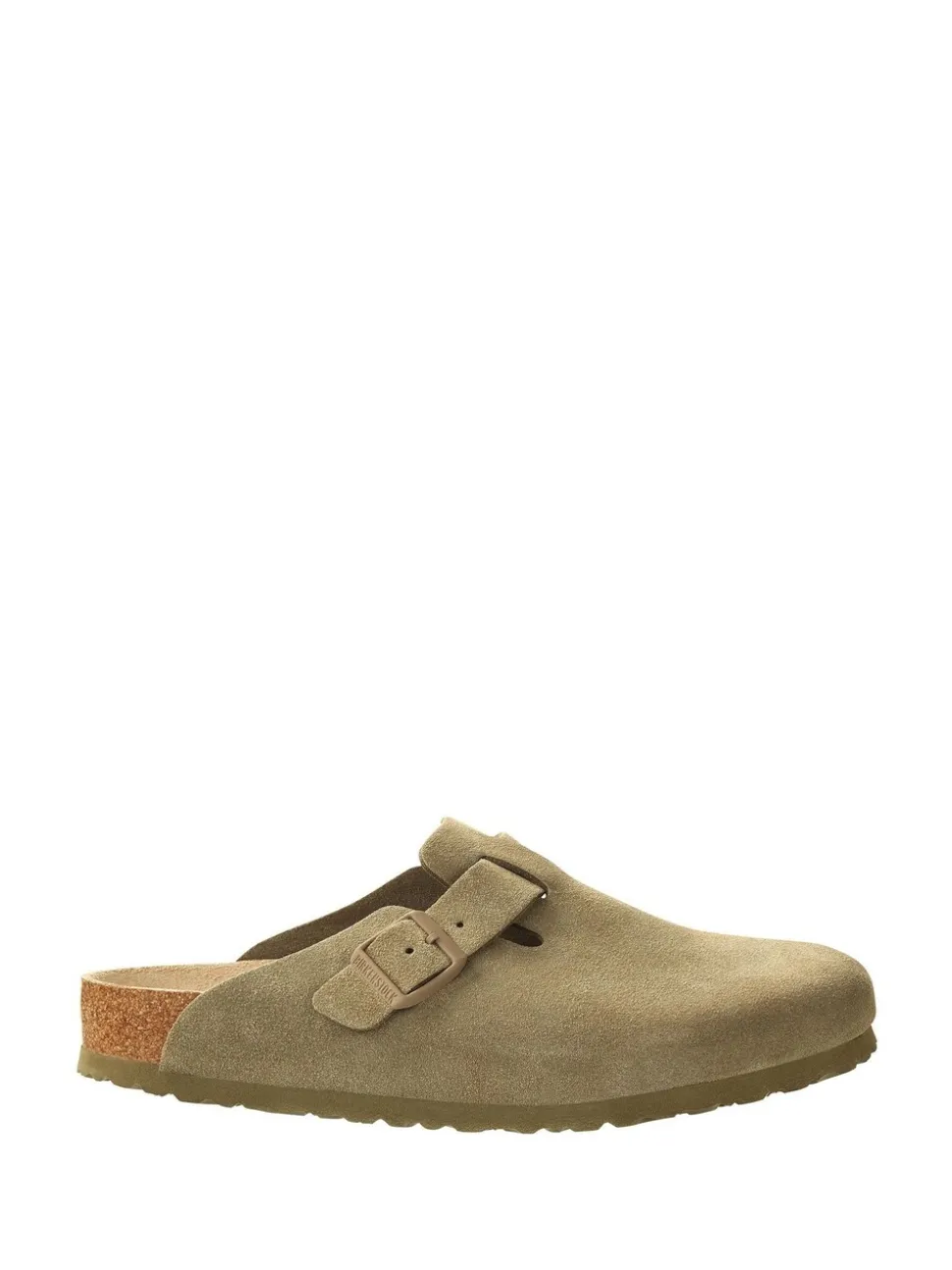 kaki - Birkenstock Boston Sabots en daim