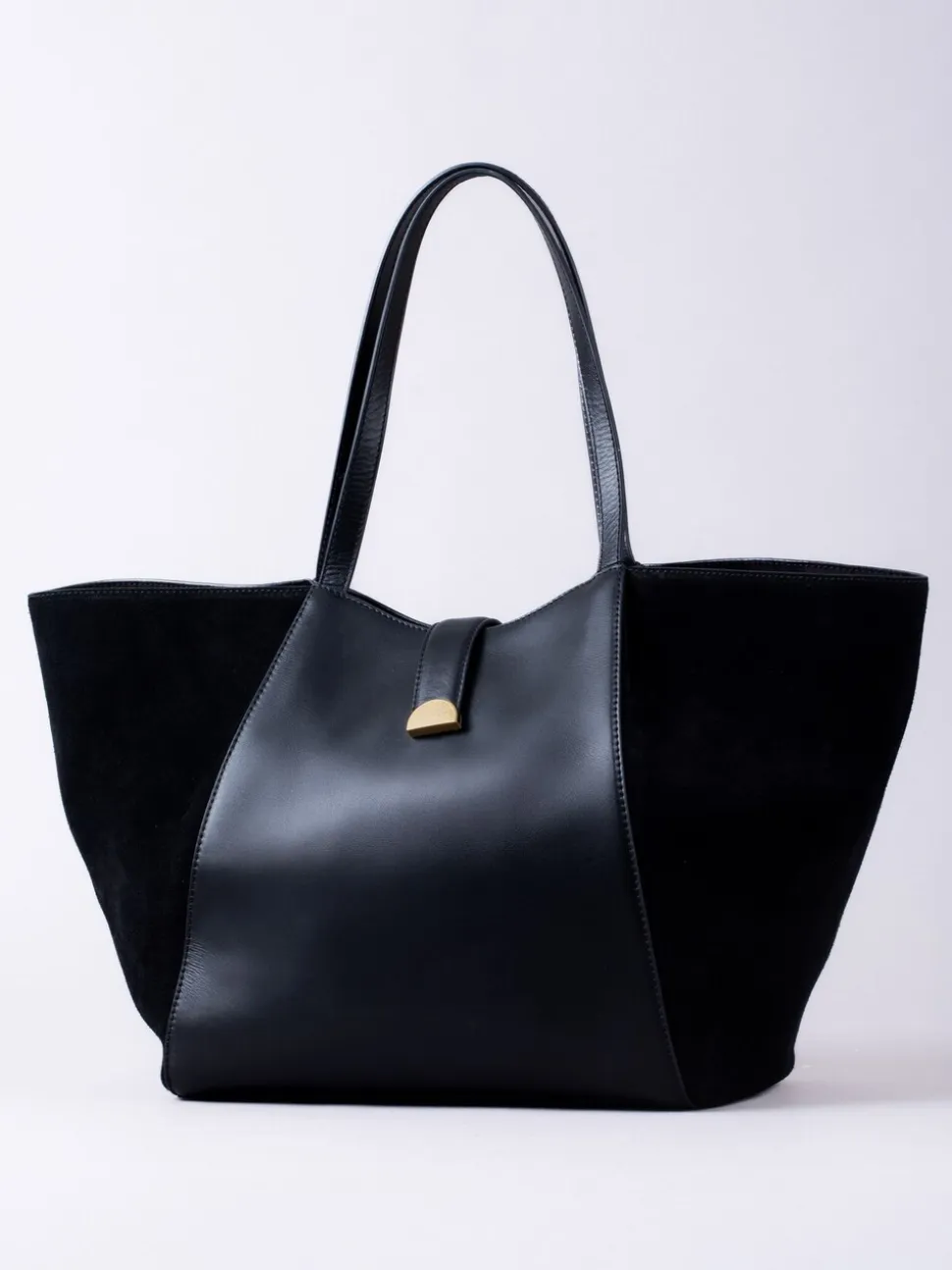 Lakeland Leather Sac fourre-tout en daim et cuir « Herdwick »