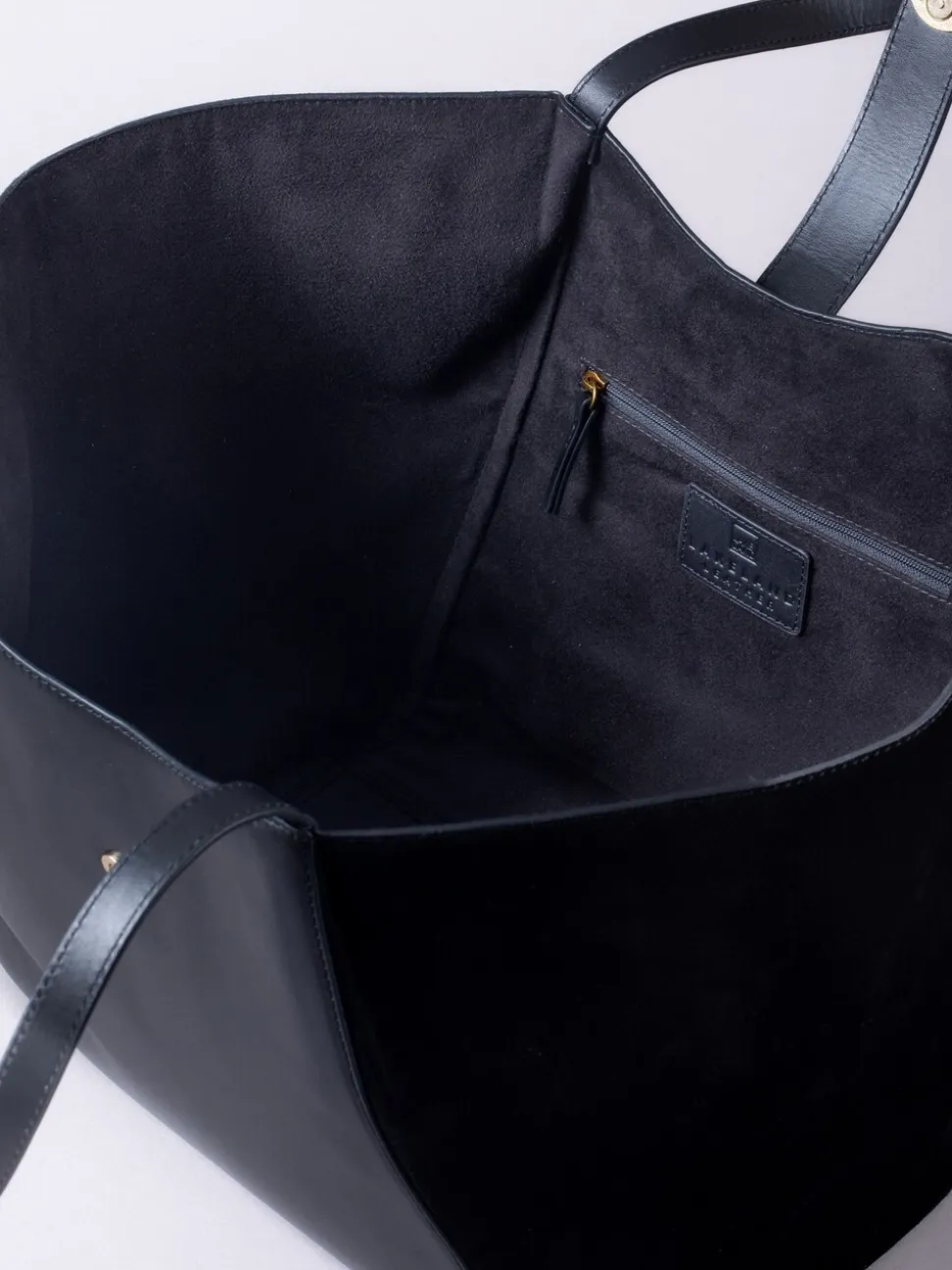 Lakeland Leather Sac fourre-tout en daim et cuir « Herdwick »