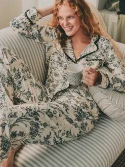 Laura Ashley pyjama boutonné en viscose