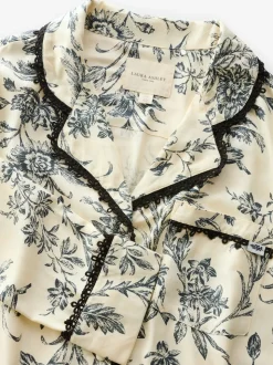 Laura Ashley pyjama boutonné en viscose