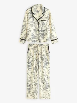 Laura Ashley pyjama boutonné en viscose