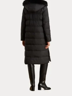 Lauren Ralph Lauren Manteau en duvet à capuche bordé de fausse fourrure