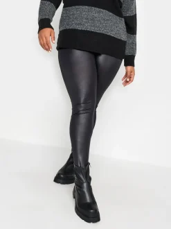 Leggings Yours Curve aspect mouillé