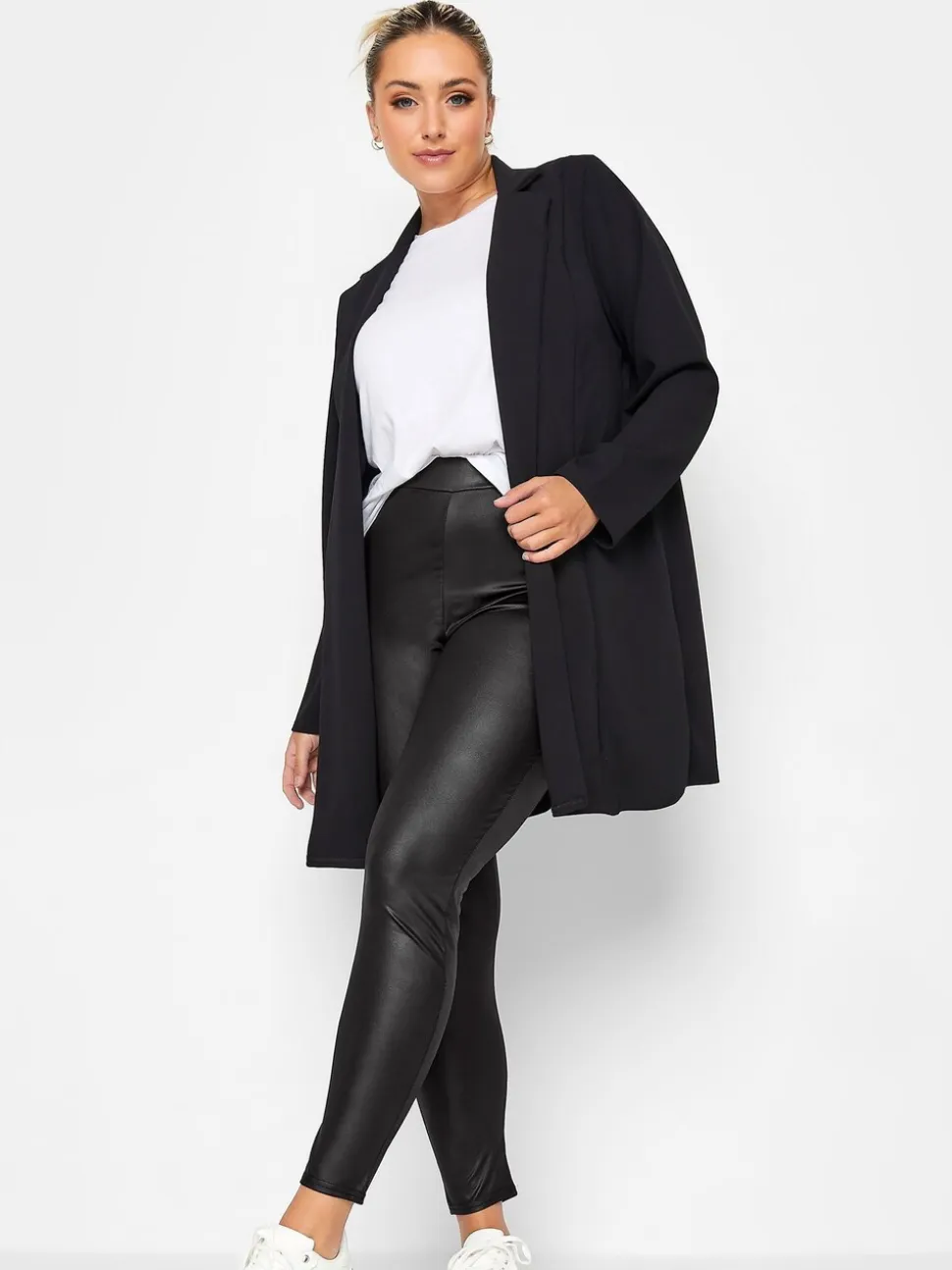 Leggings Yours Curve aspect mouillé
