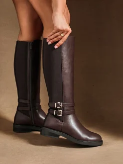 Linzi bottes hautes Fierce avec double boucle