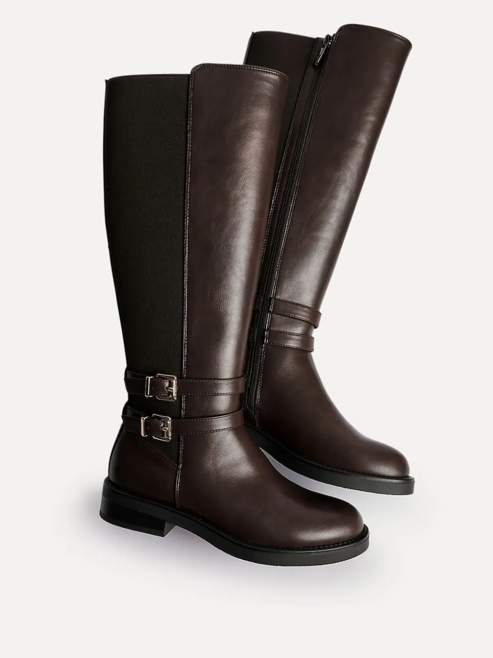 Linzi bottes hautes Fierce avec double boucle