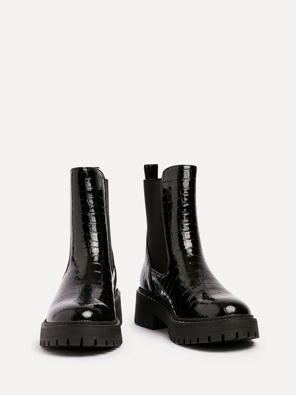 Linzi Landon Bottes épaisses en mélange de Crocs avec semelle à clous